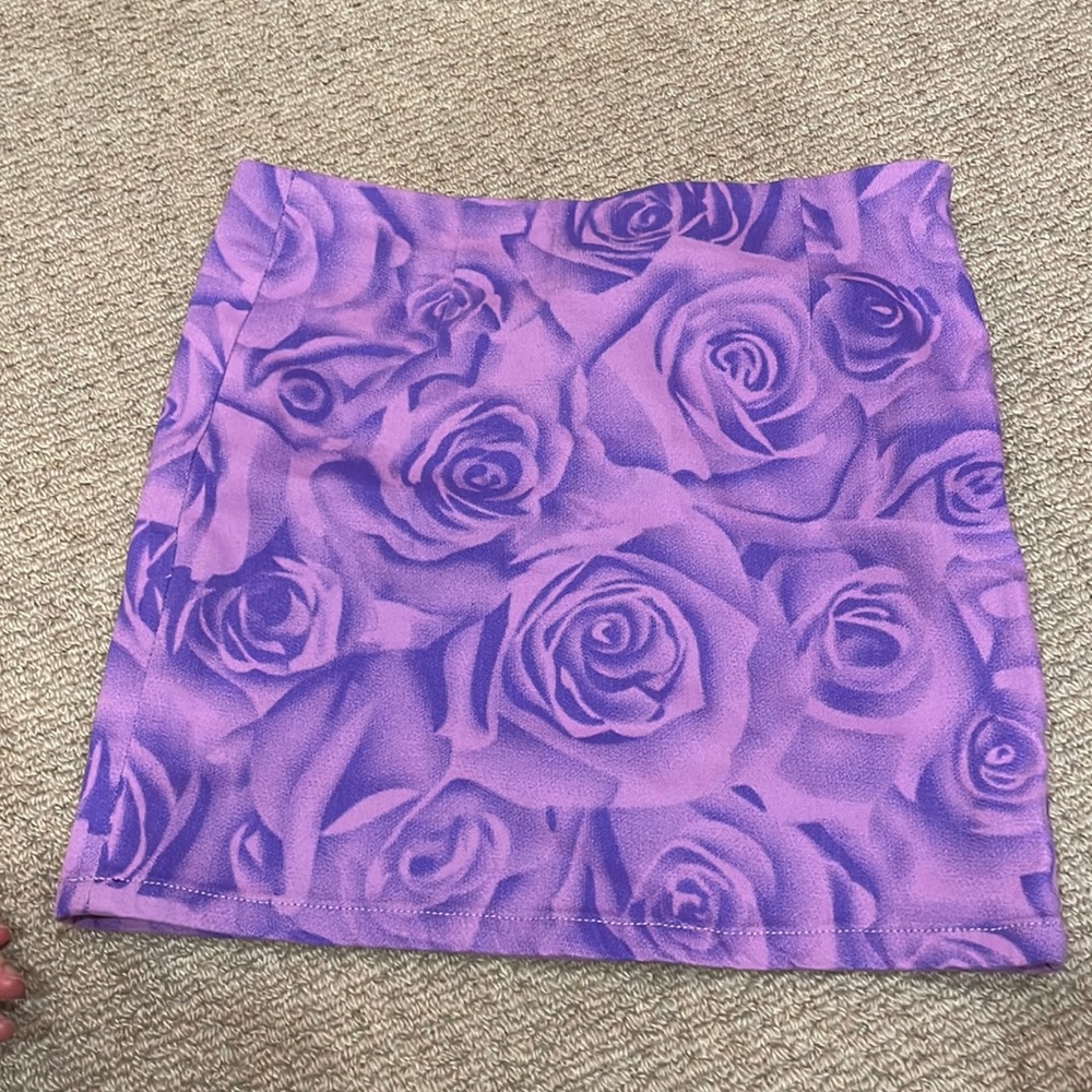 Purple mini skirt